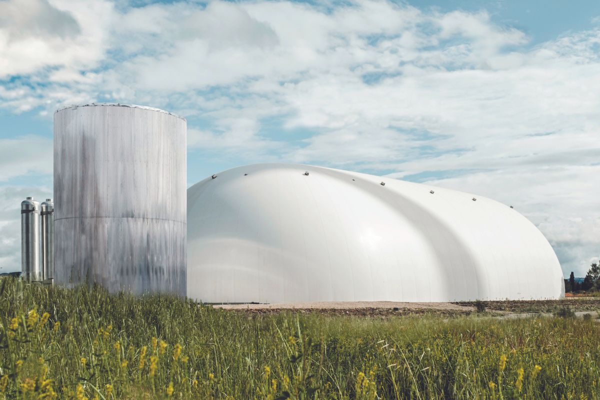 Rendering of proposed Energy Dome storage facility. 